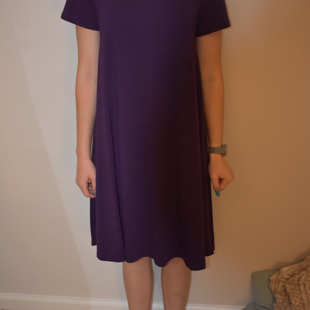 Purple lularoe tshirt dress